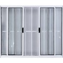 Ver imagem 2 de Vitro de Alumínio 4 Folhas 1,20 x 1,80 com Grade Cor Branco Linha All Modular