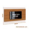 Painel para Tv até 60 Polegadas com Led Freijó Off White Charm 2.2 Shop Jm - 4