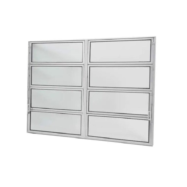 Janela Basculante de Alumínio Duplo 1,00 x 1,20 Linha All Soft Cor Brilhante Janela Basculante de Alumínio Duplo 1,00 x 1,20 Linha All Soft Cor Brilhante