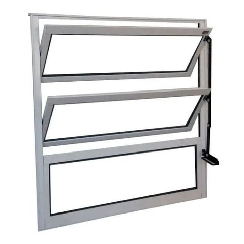 Vitro Basculante de Alumínio 0,60 x 0,60 Linha All Soft Cor Branco