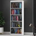 Ver imagem 3 de Multiuso Lorenzo Organizador Livreiro com Prateleiras Minimalista Branco