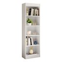 Ver imagem 1 de Multiuso Lorenzo Organizador Livreiro com Prateleiras Minimalista Branco