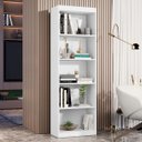 Ver imagem 2 de Multiuso Lorenzo Organizador Livreiro com Prateleiras Minimalista Branco