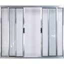 Ver imagem 2 de Vitro de Aluminio 4 Folhas Sem Grade Anchieta Esquadrias 100 x 100cm