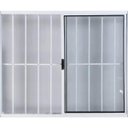 Ver imagem 3 de Vitro de Alumínio 2 Folhas 1,20 x 1,50 com Grade Cor Branco Linha All Modular