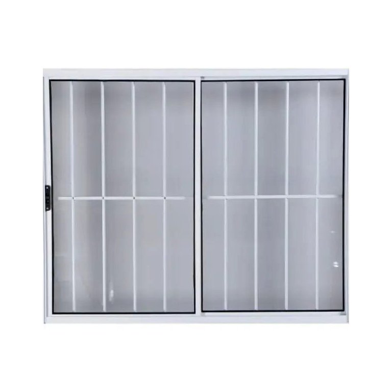 Vitro de Alumínio 2 Folhas 1,20 x 1,50 com Grade Cor Branco Linha All Modular