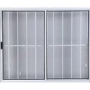 Ver imagem 1 de Vitro de Alumínio 2 Folhas 1,20 x 1,20 com Grade Cor Branco Linha All Modular
