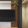 Painel Home Chicago com 2 Portas Tv até 60 Polegadas C/ Rodízios - Lukaliam Móveis - 5