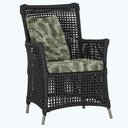 Ver imagem 1 de Poltrona Igapó Alumínio Micro Pintura Fendi Corda Náutica E5 Preto