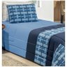 Cobre Leito Solteiro Texas 02 Peças - Azul - 2