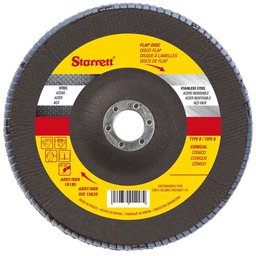 Disco Flap Fibra de Vidro Cônico (4 1/2x7/8) Grão 100 - 1