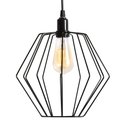 Ver imagem 2 de Kit 2 Pendente Aramado Poptem Balona Preto Luminária Lustre Iluminação Interior Sala Quarto