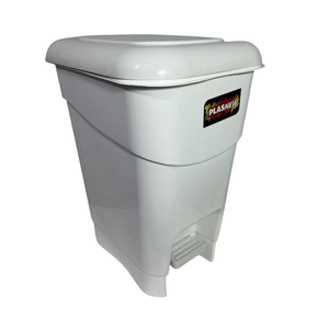 Coletor Cesto Lixeira de Pedal 20 Lt Plasnew Branco