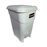 Coletor Cesto Lixeira de Pedal 20 Lt Plasnew Branco - 1