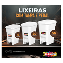Ver mais imagens de Coletor Cesto Lixeira de Pedal 20 Lt Plasnew Branco