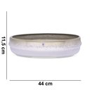Ver imagem 5 de Vaso Bacia Decorativo Osaka Branco Gold Vietnamita 11,5x44x36 cm - D’Rossi