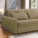 Ver imagem 7 de Sofá Cama Casal 2 Lugares Quarto Sala Kitnet Sleep Bege - Larbelle