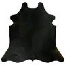 Tapete Couro Bovino Legitimo Natural Preto Sólido - 2