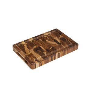 Tábua de Carne para Churrasco Madeira Invertida Teca - Stolf 30x20