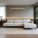 Ver imagem 2 de Sofá 5 Lugares Pampa Horse Collection com Chaise Dir. Linho Bege 297cm