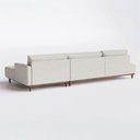 Ver imagem 5 de Sofá 5 Lugares Pampa Horse Collection com Chaise Dir. Linho Bege 297cm