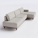 Ver imagem 6 de Sofá 5 Lugares Pampa Horse Collection com Chaise Dir. Linho Bege 297cm