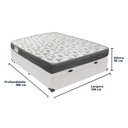 Ver imagem 6 de Cama Box Baú Branco e Colchão Iso100 Espuma D33 Casal Ortobom