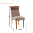 Ver imagem 3 de Conjunto com 2 Cadeiras Mdf Andes para Sala de Jantar Moderna Mobília
