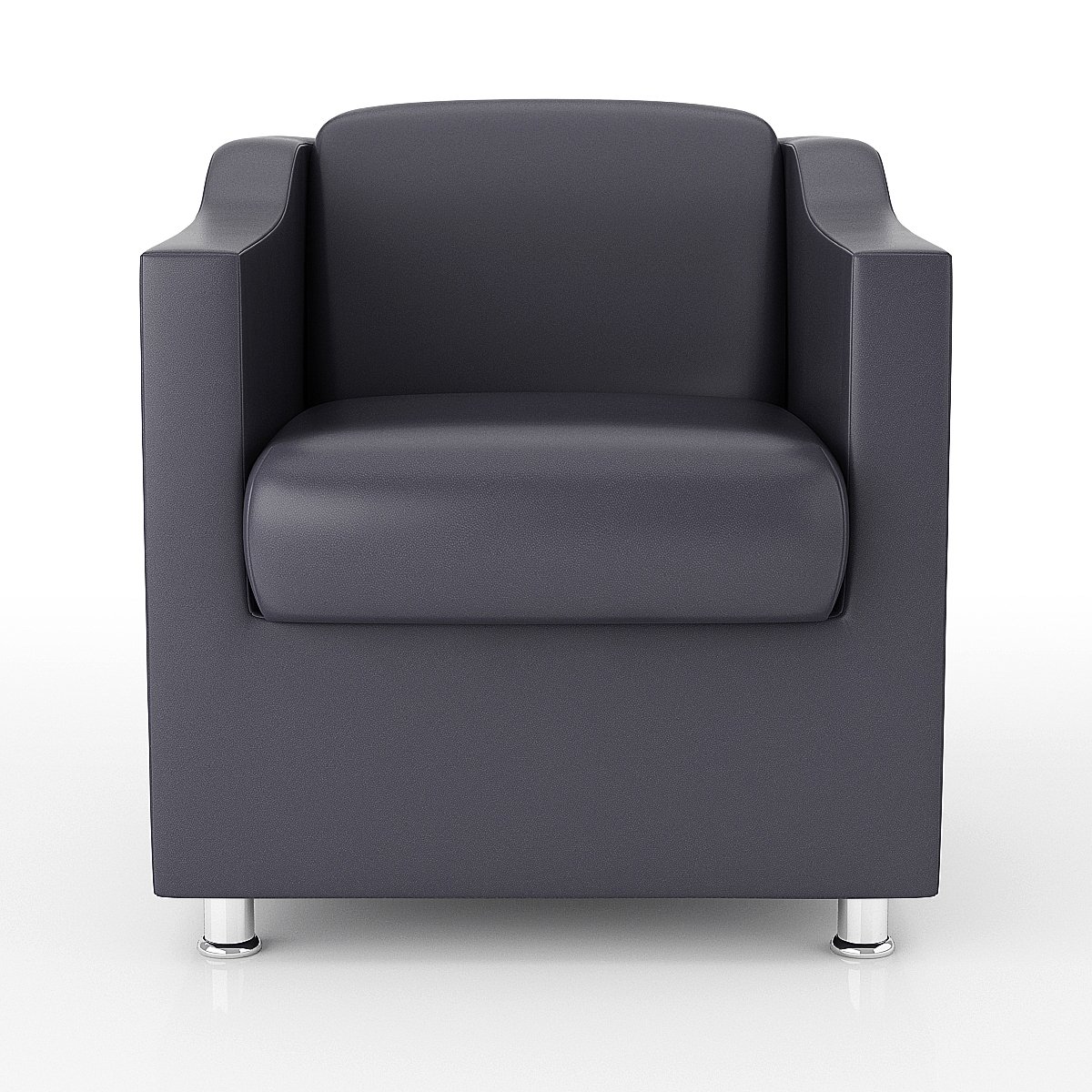 Kit 6 Poltronas para Recepção Clínica Médica - Balaqui Decor Cor:Courino Cinza - 4