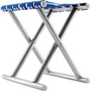 Ver imagem 2 de Cadeira Banqueta Dobrável em Metal Camping Manicure