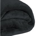 Ver imagem 2 de Cobertor Casal Manta de Microfibra (toque Aveludado) - Preto
