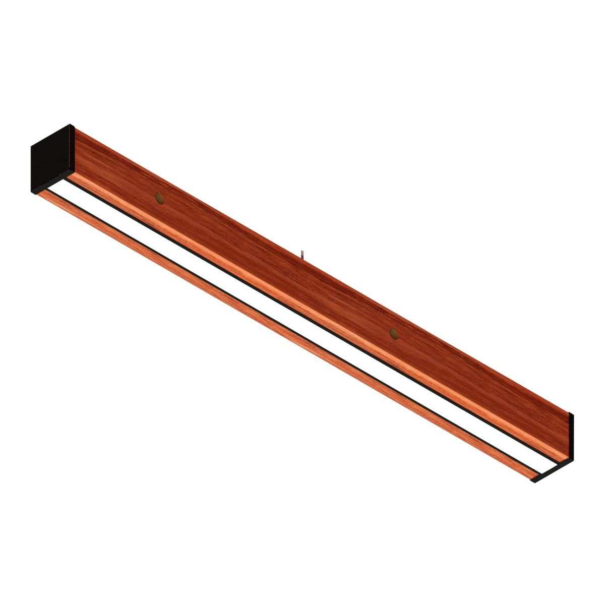 Luminária Teto Led Diamante 36w 4000lm Madeira Maciça - 4