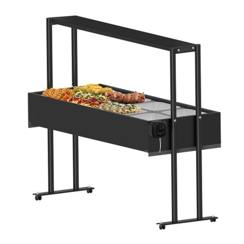 Buffet Térmico Saro 8 Cubas com Tampa Inox 220V BF822