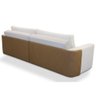 Sofá Cama Retrátil 4 Lugares para Sala 260cm Tâmisa F04 Linho Cru Couríssimo Whisky - Lyam Decor - 7