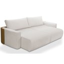 Ver imagem 4 de Sofá Cama Retrátil 4 Lugares para Sala 260cm Tâmisa F04 Linho Cru Couríssimo Whisky - Lyam Decor