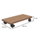 Ver imagem 4 de Suporte Para CPU de Computador Com Rodinhas em MDF 18mm 20x40cm - Wp Connect Suporte CPU Brise