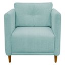 Ver imagem 5 de Kit 2 Poltronas Decorativa Luxo para Sala Recepção Consultório Escritório Aviv Linho Premium