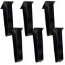 Kit 06 Pés de Ferro 15 Cm Preto A01 Sofá Móveis Mesa - Inoviza - 1