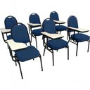 Ver imagem 1 de Kit com 6 Cadeiras para Auditórios Linha Hotel Azul