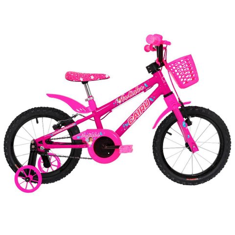 Bicicleta Infantil Cairu Fadinha New Aro 16 com Cesto