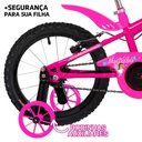 Ver imagem 2 de Bicicleta Infantil Cairu Fadinha New Aro 16 com Cesto