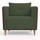 Ver imagem 5 de Poltrona Decorativa Aviv para Sala Escritório Recepção Luxo Linho Premium Easy Clean Corino
