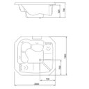 Ver imagem 2 de Spa Ouro Fino GoldSpacril Standard Retangular 200cmx1,90mx70cm 07 Jatos