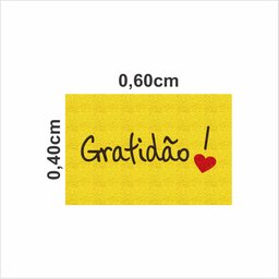 Tapete Gratidão para Portas de Entradas Salas e Quartos. - 2
