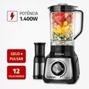 Ver imagem 6 de Liquidificador Mondial L-1400-Lt Turbo Inox 1400W 2,1L 12 Velocidades Preto 110V