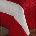 Ver imagem 4 de Cobre Leito Casal Love 04 Peças Detalhes Bordados - Vermelho