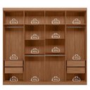 Ver imagem 5 de Guarda Roupa Casal Grande Master New 8 Portas 4 Gavetas Santos Andira