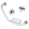 Barra de Apoio Alça Inox Corrimao Acessibilidade Idoso Cadeirante Box Vaso Chuveiro Banheiro - 5