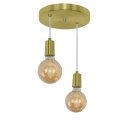 Ver imagem 1 de Pendente Redondo Duplo Tubo Gourmet Dourado