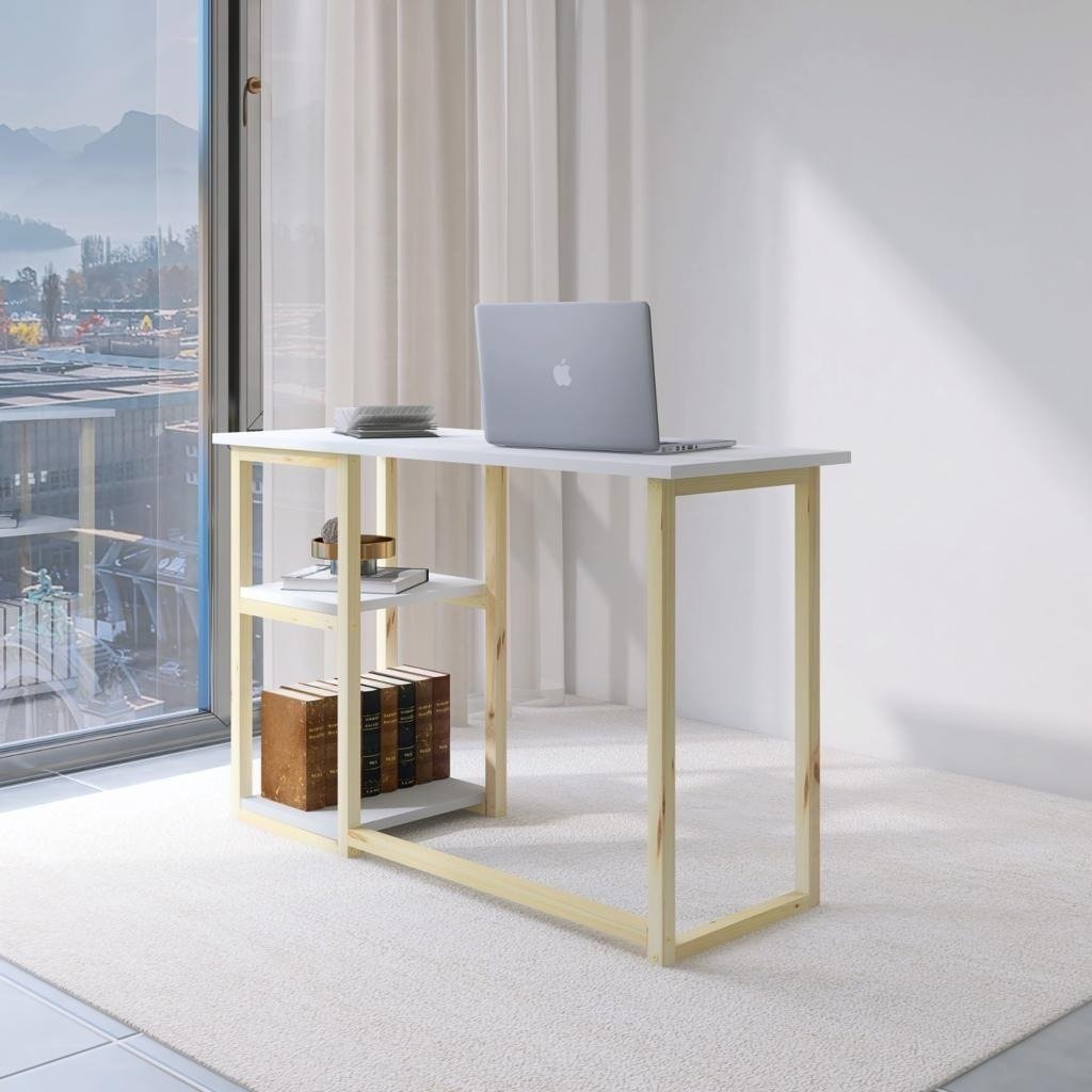 Aparador Branco Para Loja Multiuso Nova Decor Mesa Multiuso - 4